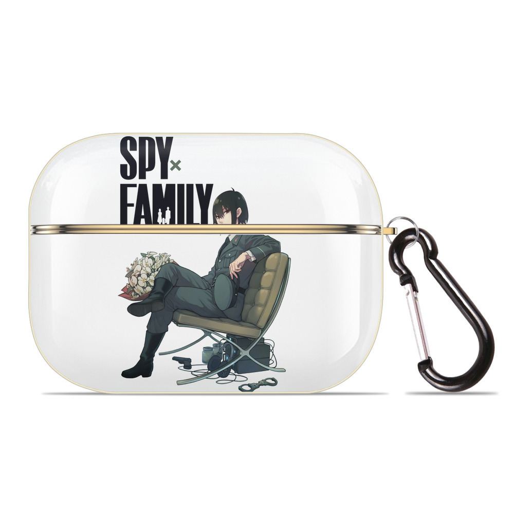 （画像用） SPY×FAMILY间谍家家酒 【AirPods Pro用】ハードシェル保護ケース｜耐衝撃・防指紋・カラビナ付き商品仕様