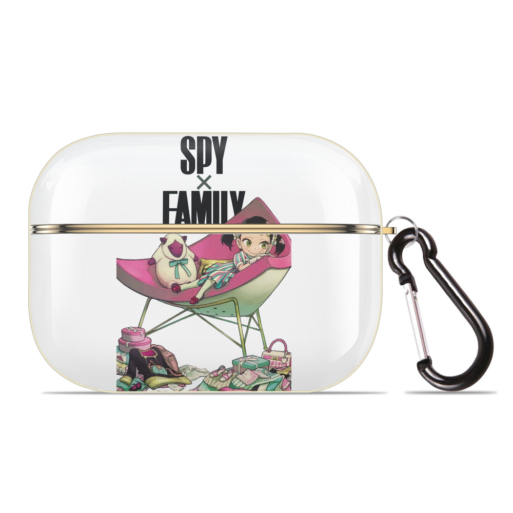 （画像用） SPY×FAMILY间谍家家酒 【AirPods Pro用】ハードシェル保護ケース｜耐衝撃・防指紋・カラビナ付き商品仕様