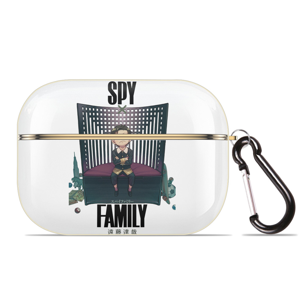 （画像用） SPY×FAMILY间谍家家酒 【AirPods Pro用】ハードシェル保護ケース｜耐衝撃・防指紋・カラビナ付き商品仕様