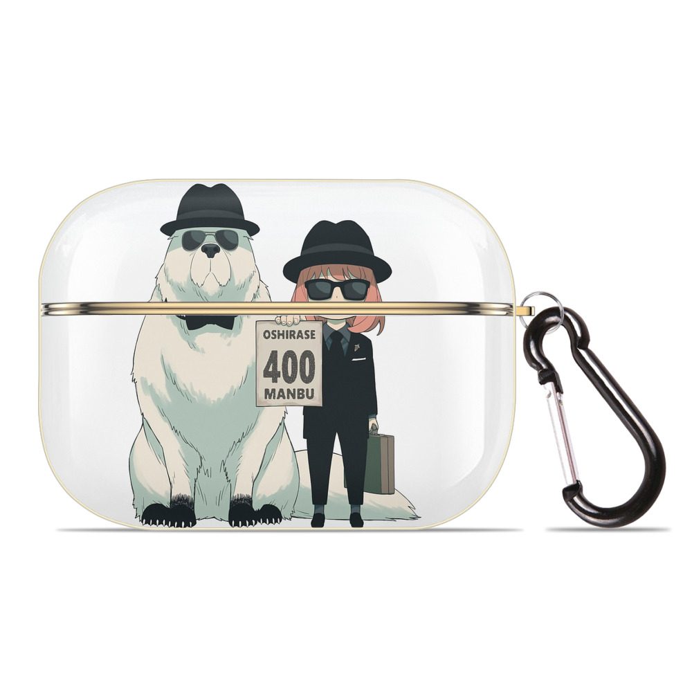 （画像用） SPY×FAMILY间谍家家酒 【AirPods Pro用】ハードシェル保護ケース｜耐衝撃・防指紋・カラビナ付き商品仕様
