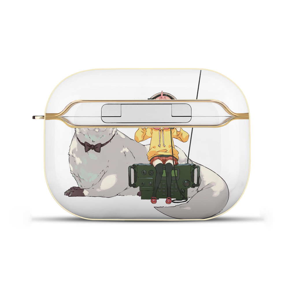 （画像用） SPY×FAMILY间谍家家酒 【AirPods Pro用】ハードシェル保護ケース｜耐衝撃・防指紋・カラビナ付き商品仕様