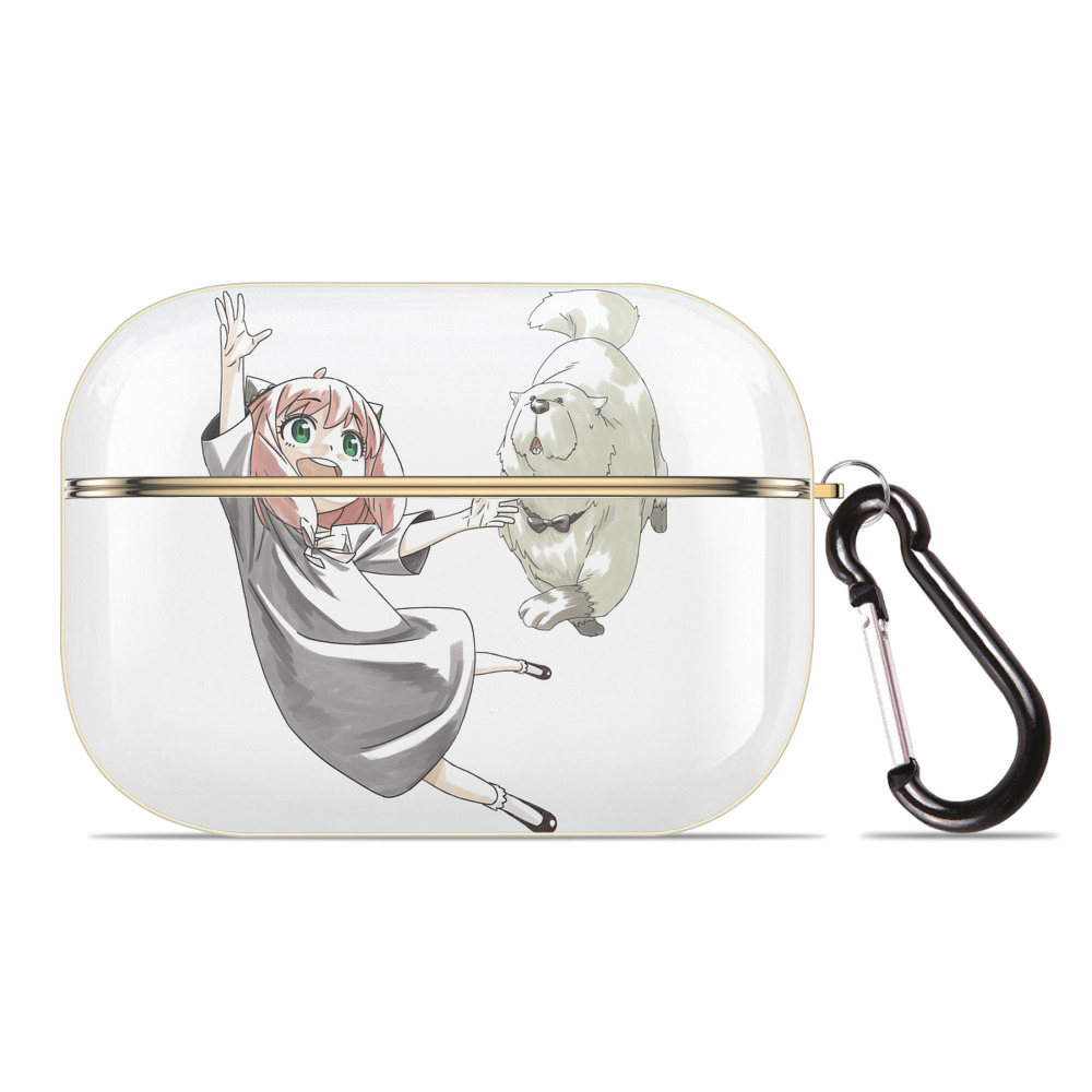 （画像用） SPY×FAMILY间谍家家酒 【AirPods Pro用】ハードシェル保護ケース｜耐衝撃・防指紋・カラビナ付き商品仕様
