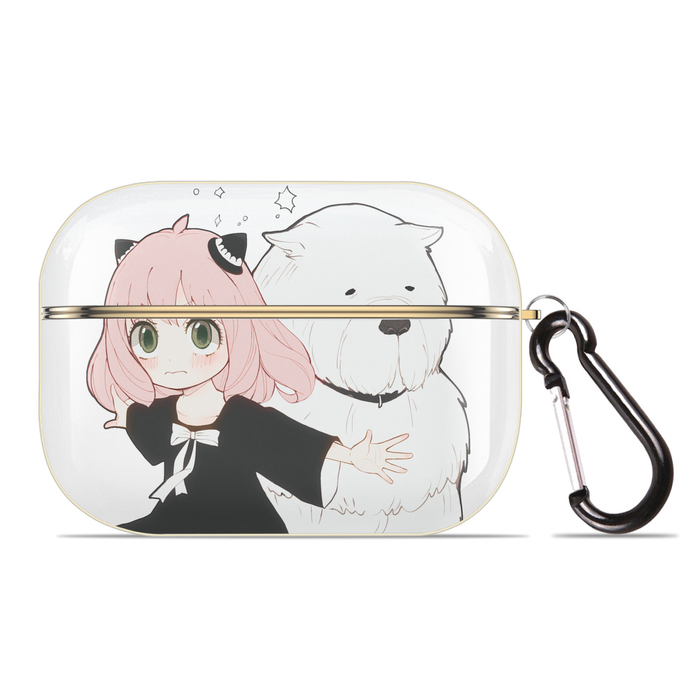 （画像用） SPY×FAMILY间谍家家酒 【AirPods Pro用】ハードシェル保護ケース｜耐衝撃・防指紋・カラビナ付き商品仕様