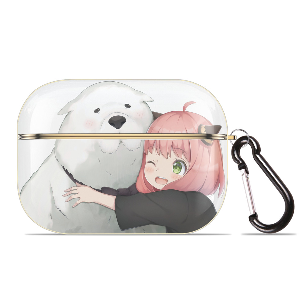 （画像用） SPY×FAMILY间谍家家酒 【AirPods Pro用】ハードシェル保護ケース｜耐衝撃・防指紋・カラビナ付き商品仕様