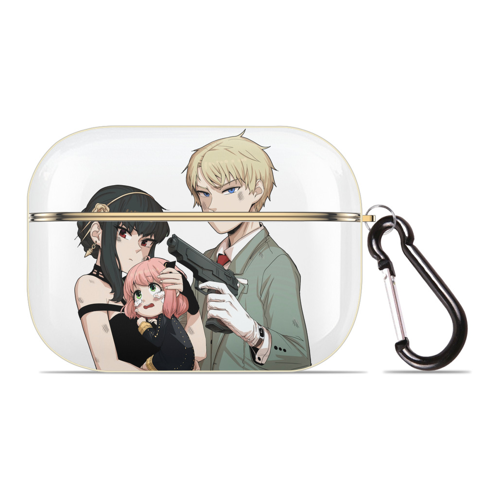 （画像用） SPY×FAMILY间谍家家酒 【AirPods Pro用】ハードシェル保護ケース｜耐衝撃・防指紋・カラビナ付き商品仕様