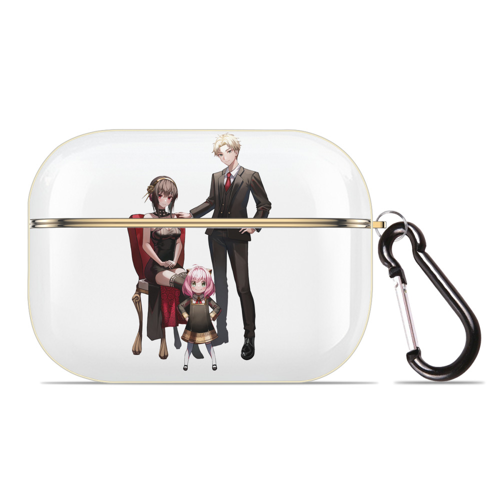 （画像用） SPY×FAMILY间谍家家酒 【AirPods Pro用】ハードシェル保護ケース｜耐衝撃・防指紋・カラビナ付き商品仕様