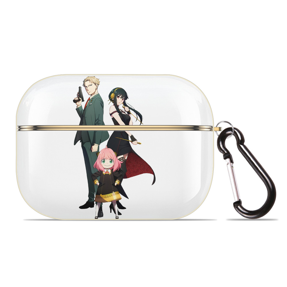 （画像用） SPY×FAMILY间谍家家酒 【AirPods Pro用】ハードシェル保護ケース｜耐衝撃・防指紋・カラビナ付き商品仕様
