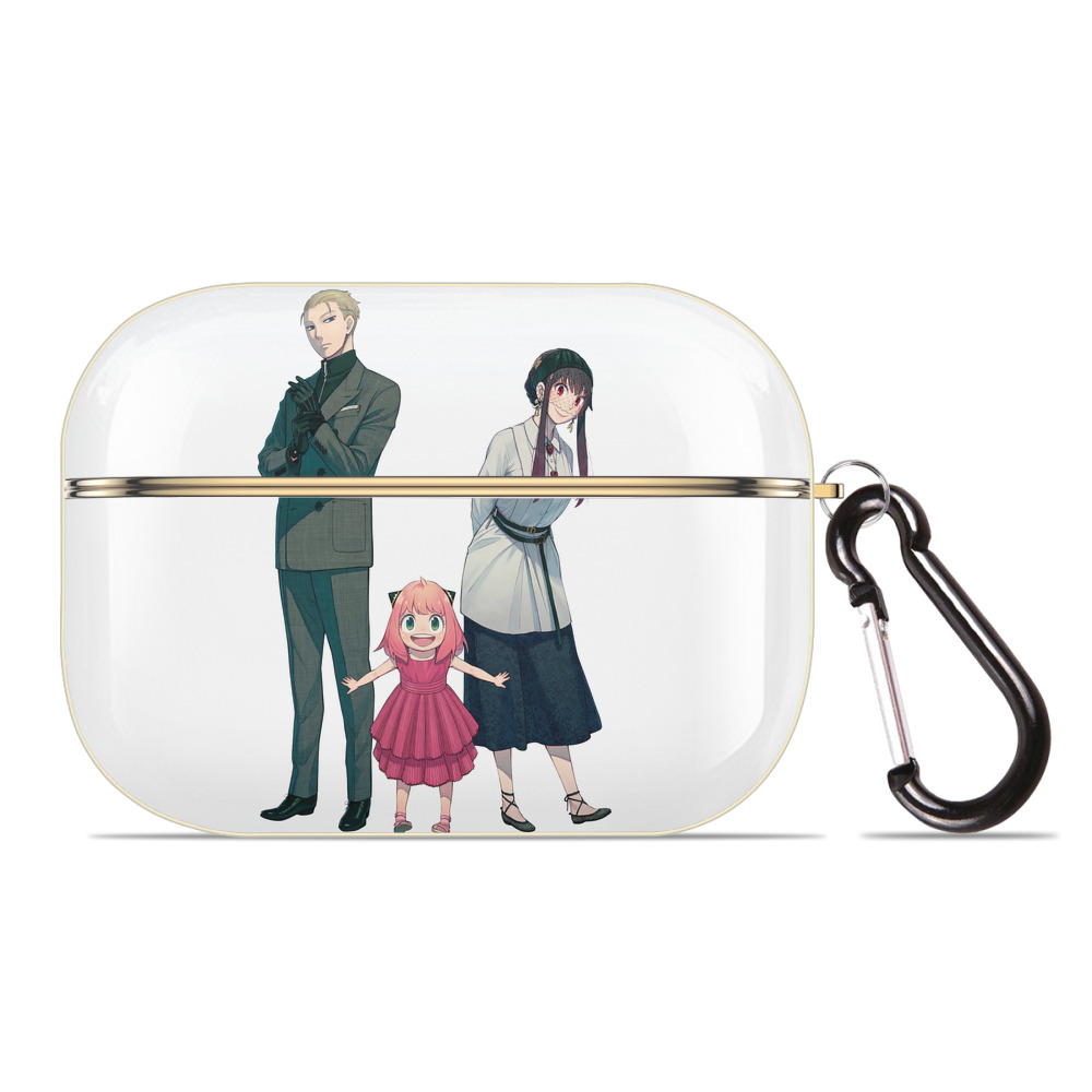 （画像用） SPY×FAMILY间谍家家酒 【AirPods Pro用】ハードシェル保護ケース｜耐衝撃・防指紋・カラビナ付き商品仕様