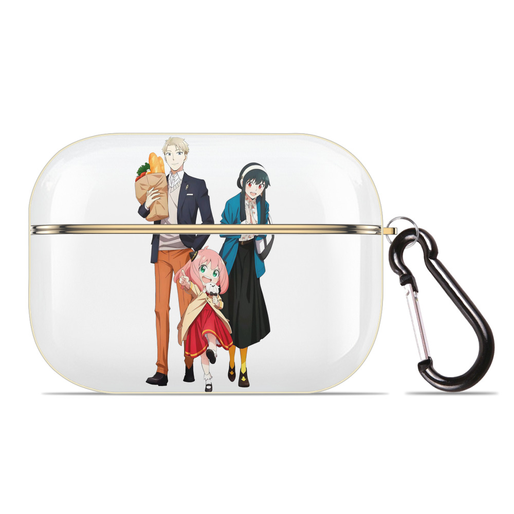 （画像用） SPY×FAMILY间谍家家酒 【AirPods Pro用】ハードシェル保護ケース｜耐衝撃・防指紋・カラビナ付き商品仕様