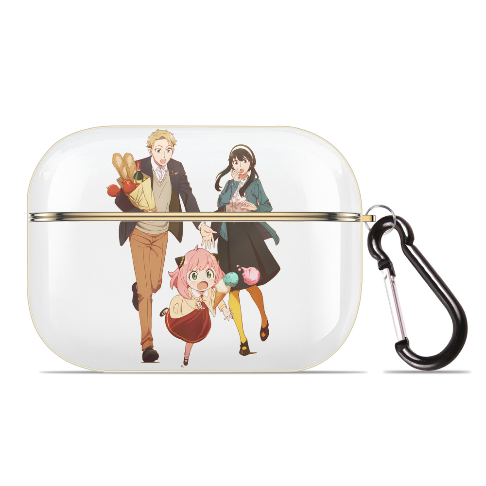 （画像用） SPY×FAMILY间谍家家酒 【AirPods Pro用】ハードシェル保護ケース｜耐衝撃・防指紋・カラビナ付き商品仕様