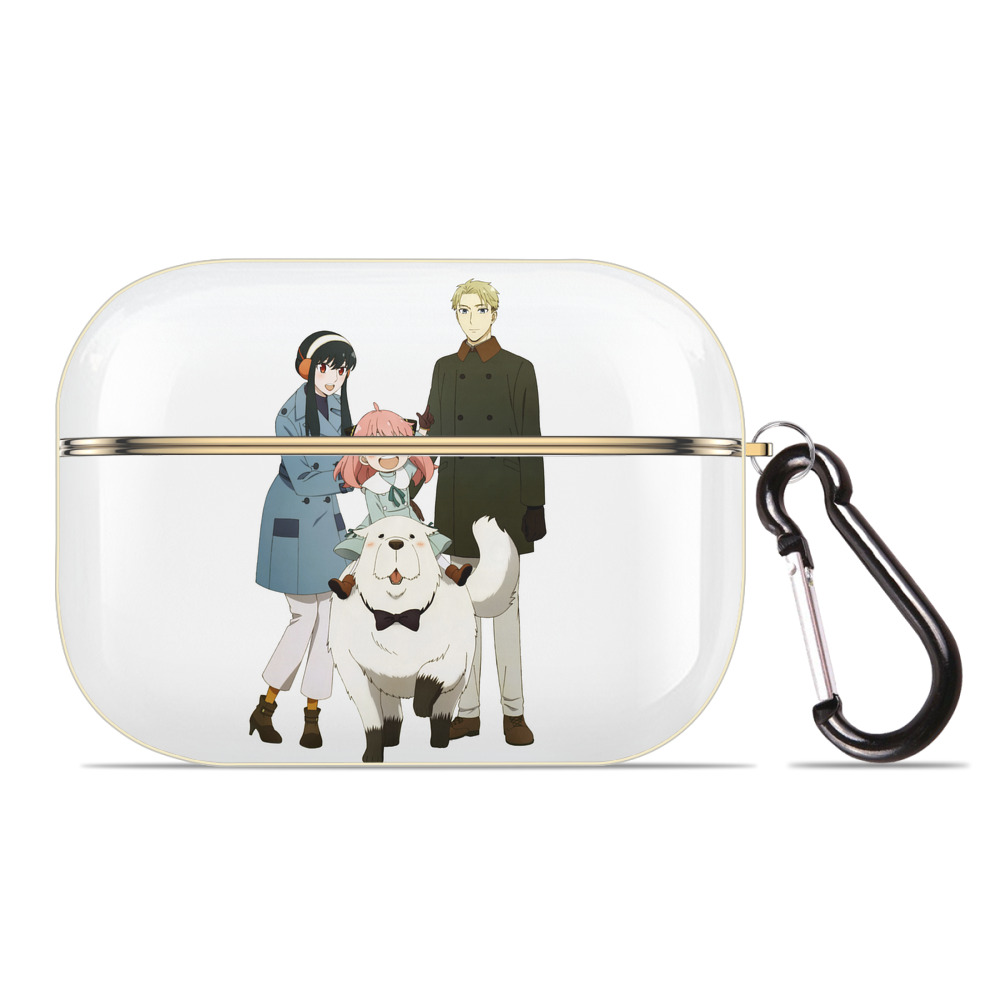 （画像用） SPY×FAMILY间谍家家酒 【AirPods Pro用】ハードシェル保護ケース｜耐衝撃・防指紋・カラビナ付き商品仕様