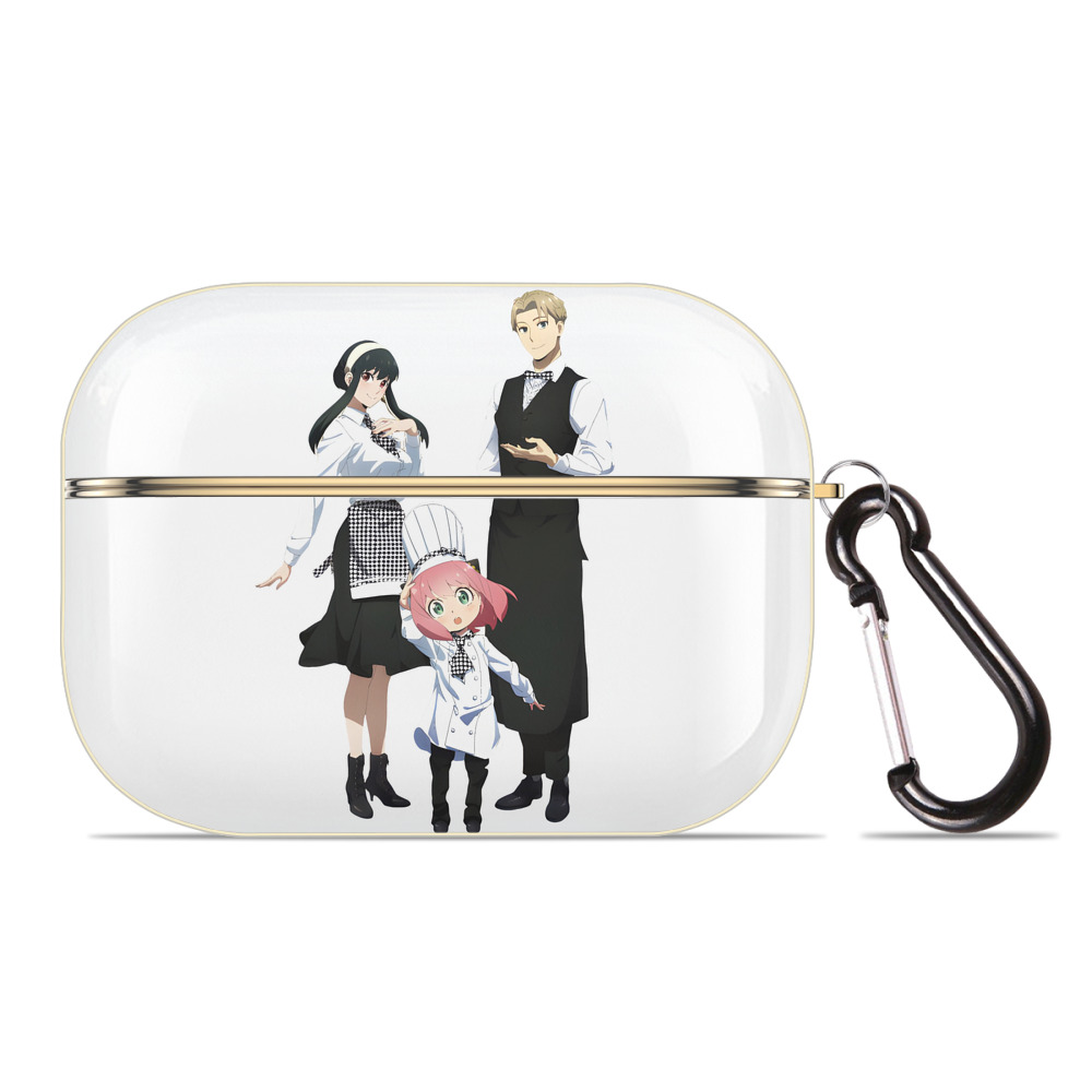 （画像用） SPY×FAMILY间谍家家酒 【AirPods Pro用】ハードシェル保護ケース｜耐衝撃・防指紋・カラビナ付き商品仕様