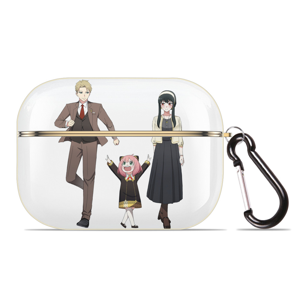 （画像用） SPY×FAMILY间谍家家酒 【AirPods Pro用】ハードシェル保護ケース｜耐衝撃・防指紋・カラビナ付き商品仕様