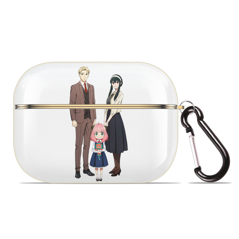 （画像用） SPY×FAMILY间谍家家酒 【AirPods Pro用】ハードシェル保護ケース｜耐衝撃・防指紋・カラビナ付き商品仕様
