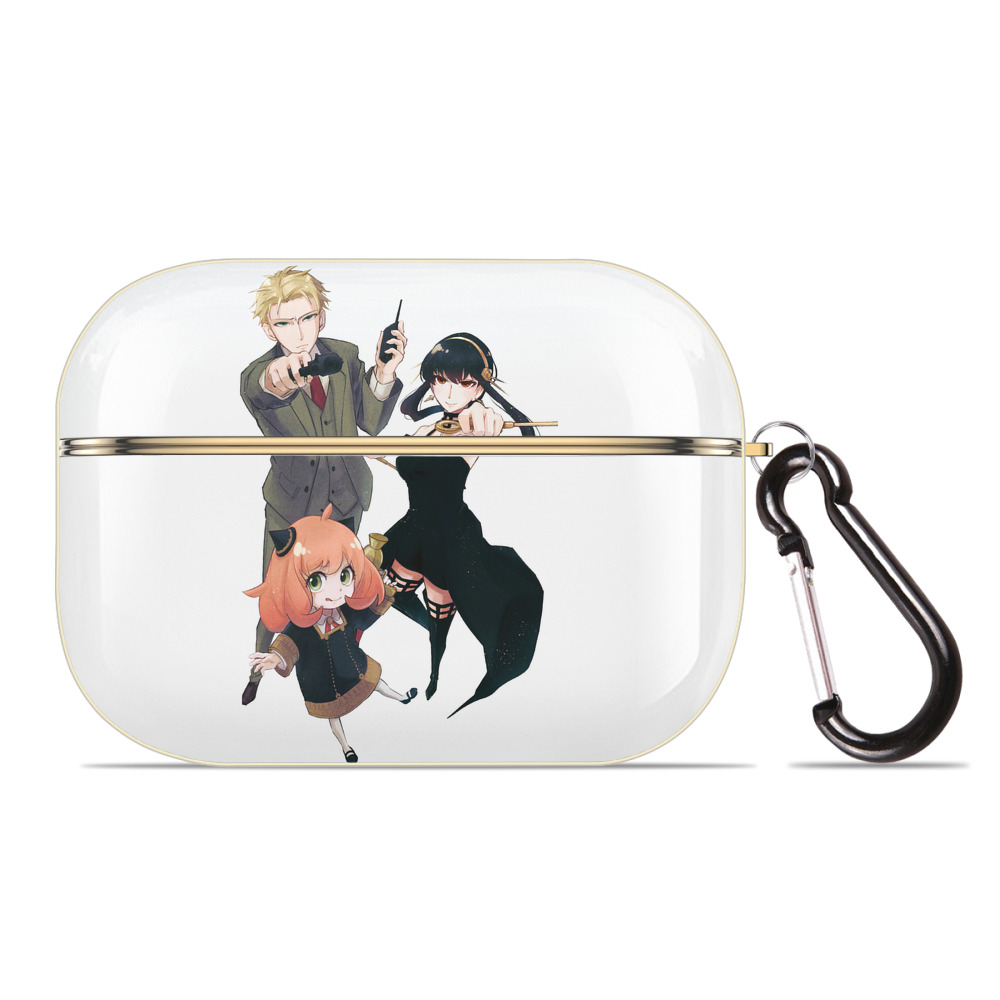 （画像用） SPY×FAMILY间谍家家酒 【AirPods Pro用】ハードシェル保護ケース｜耐衝撃・防指紋・カラビナ付き商品仕様