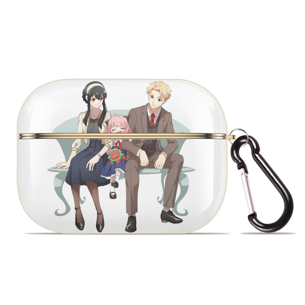 （画像用） SPY×FAMILY间谍家家酒 【AirPods Pro用】ハードシェル保護ケース｜耐衝撃・防指紋・カラビナ付き商品仕様