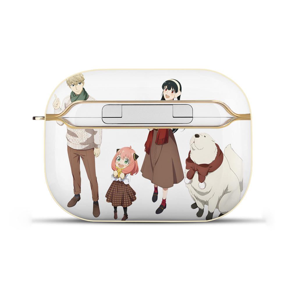 （画像用） SPY×FAMILY间谍家家酒 【AirPods Pro用】ハードシェル保護ケース｜耐衝撃・防指紋・カラビナ付き商品仕様