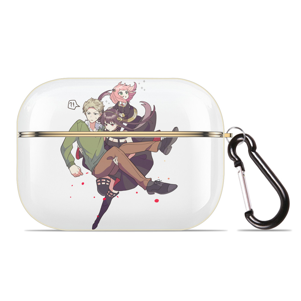 （画像用） SPY×FAMILY间谍家家酒 【AirPods Pro用】ハードシェル保護ケース｜耐衝撃・防指紋・カラビナ付き商品仕様