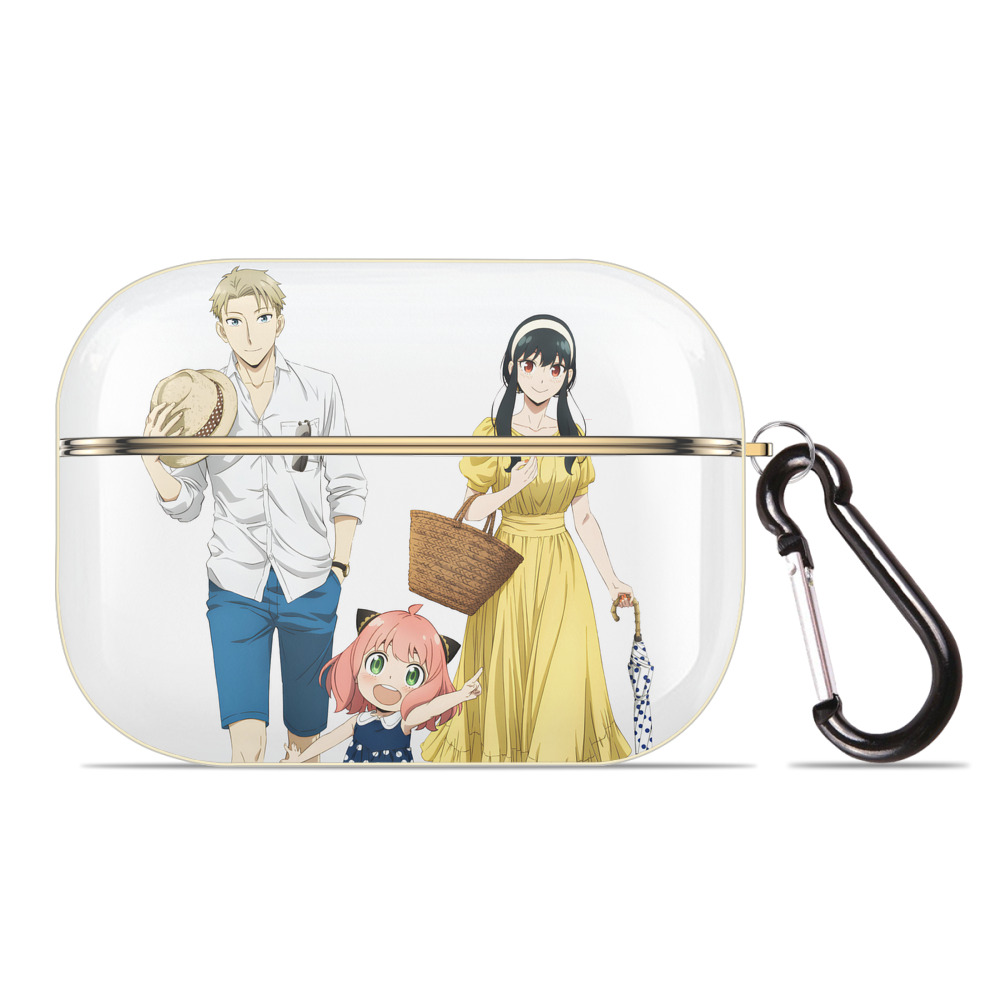 （画像用） SPY×FAMILY间谍家家酒 【AirPods Pro用】ハードシェル保護ケース｜耐衝撃・防指紋・カラビナ付き商品仕様
