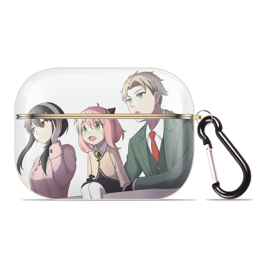 （画像用） SPY×FAMILY间谍家家酒 【AirPods Pro用】ハードシェル保護ケース｜耐衝撃・防指紋・カラビナ付き商品仕様