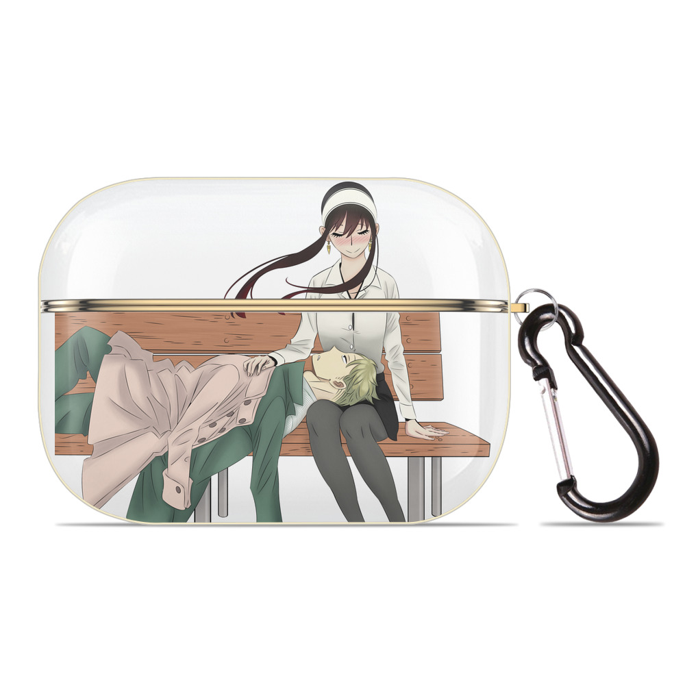 （画像用） SPY×FAMILY间谍家家酒 【AirPods Pro用】ハードシェル保護ケース｜耐衝撃・防指紋・カラビナ付き商品仕様