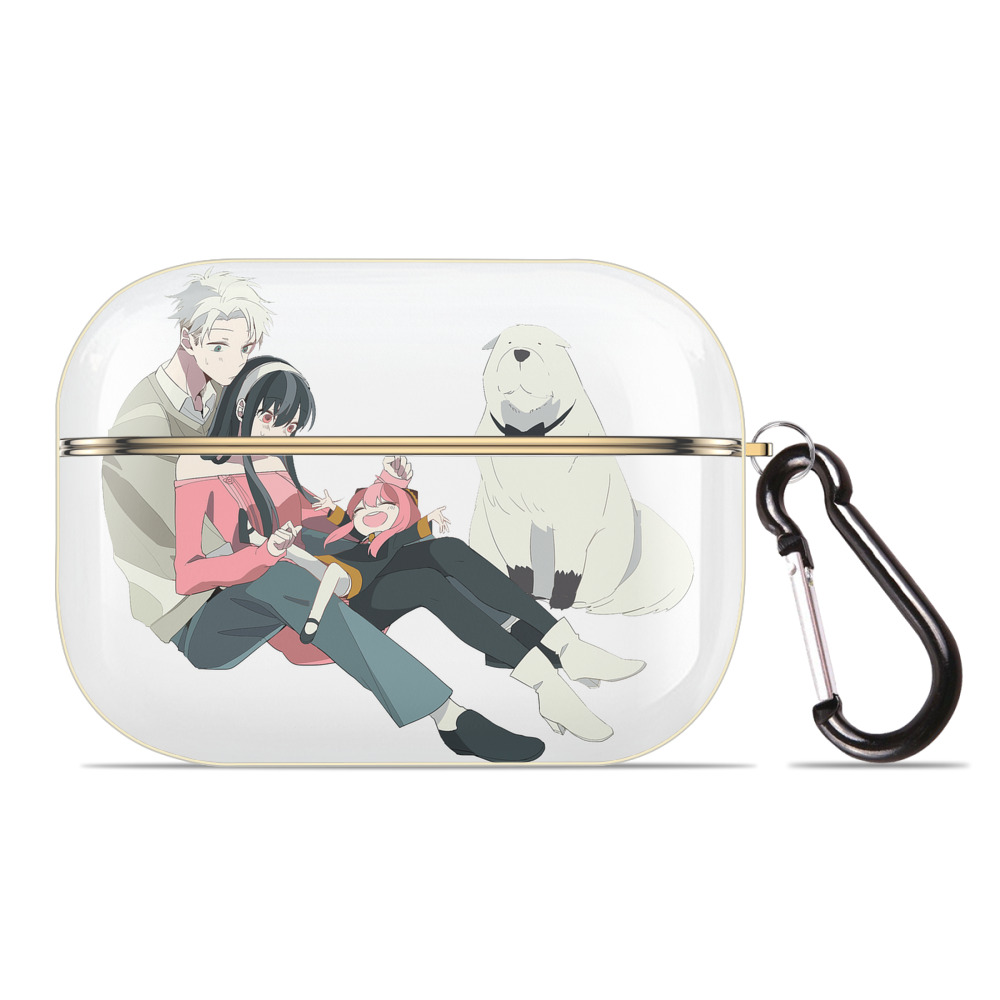 （画像用） SPY×FAMILY间谍家家酒 【AirPods Pro用】ハードシェル保護ケース｜耐衝撃・防指紋・カラビナ付き商品仕様