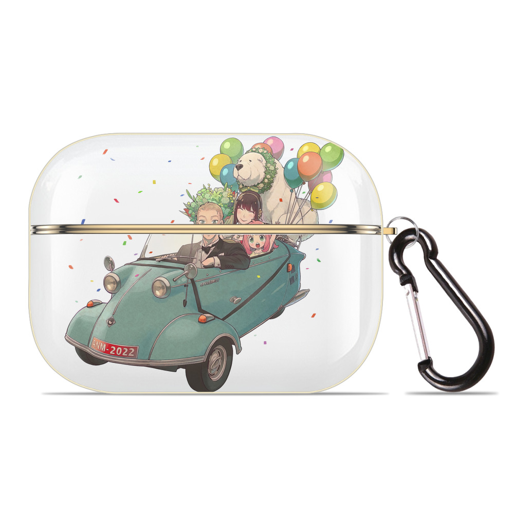 （画像用） SPY×FAMILY间谍家家酒 【AirPods Pro用】ハードシェル保護ケース｜耐衝撃・防指紋・カラビナ付き商品仕様