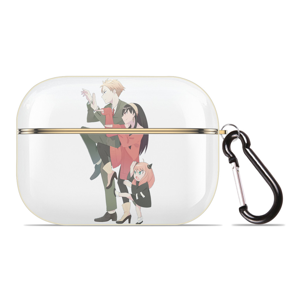 （画像用） SPY×FAMILY间谍家家酒 【AirPods Pro用】ハードシェル保護ケース｜耐衝撃・防指紋・カラビナ付き商品仕様