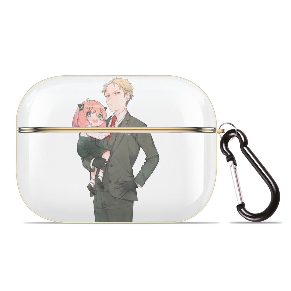 （画像用） SPY×FAMILY间谍家家酒 【AirPods Pro用】ハードシェル保護ケース｜耐衝撃・防指紋・カラビナ付き商品仕様