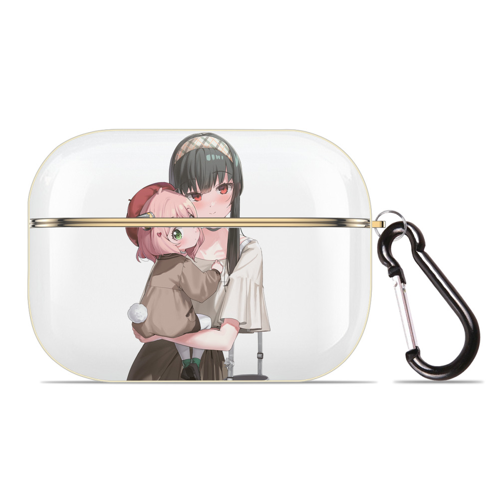 （画像用） SPY×FAMILY间谍家家酒 【AirPods Pro用】ハードシェル保護ケース｜耐衝撃・防指紋・カラビナ付き商品仕様