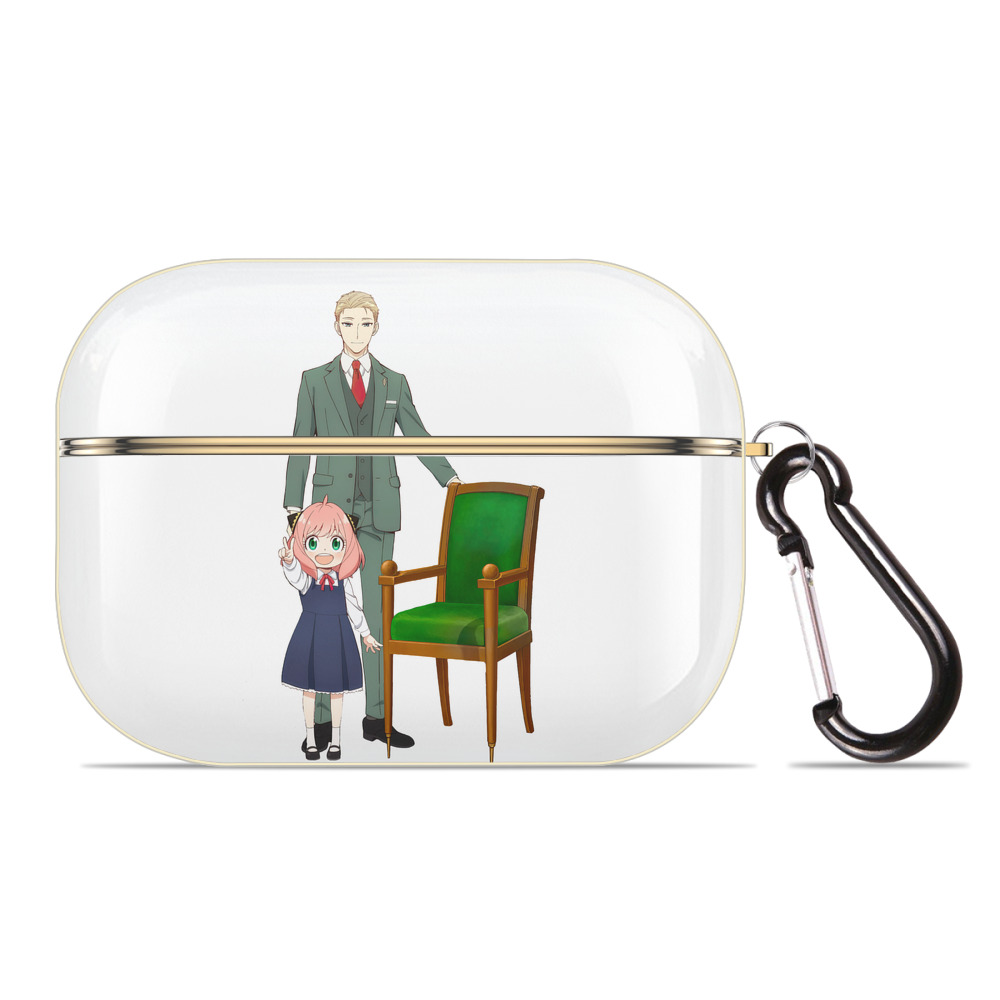 （画像用） SPY×FAMILY间谍家家酒 【AirPods Pro用】ハードシェル保護ケース｜耐衝撃・防指紋・カラビナ付き商品仕様