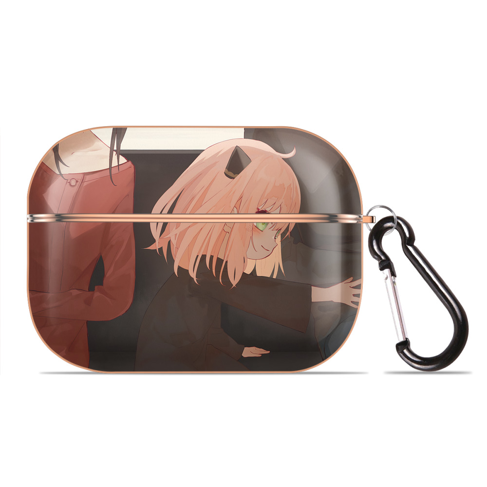 （画像用） SPY×FAMILY间谍家家酒 【AirPods Pro用】ハードシェル保護ケース｜耐衝撃・防指紋・カラビナ付き商品仕様
