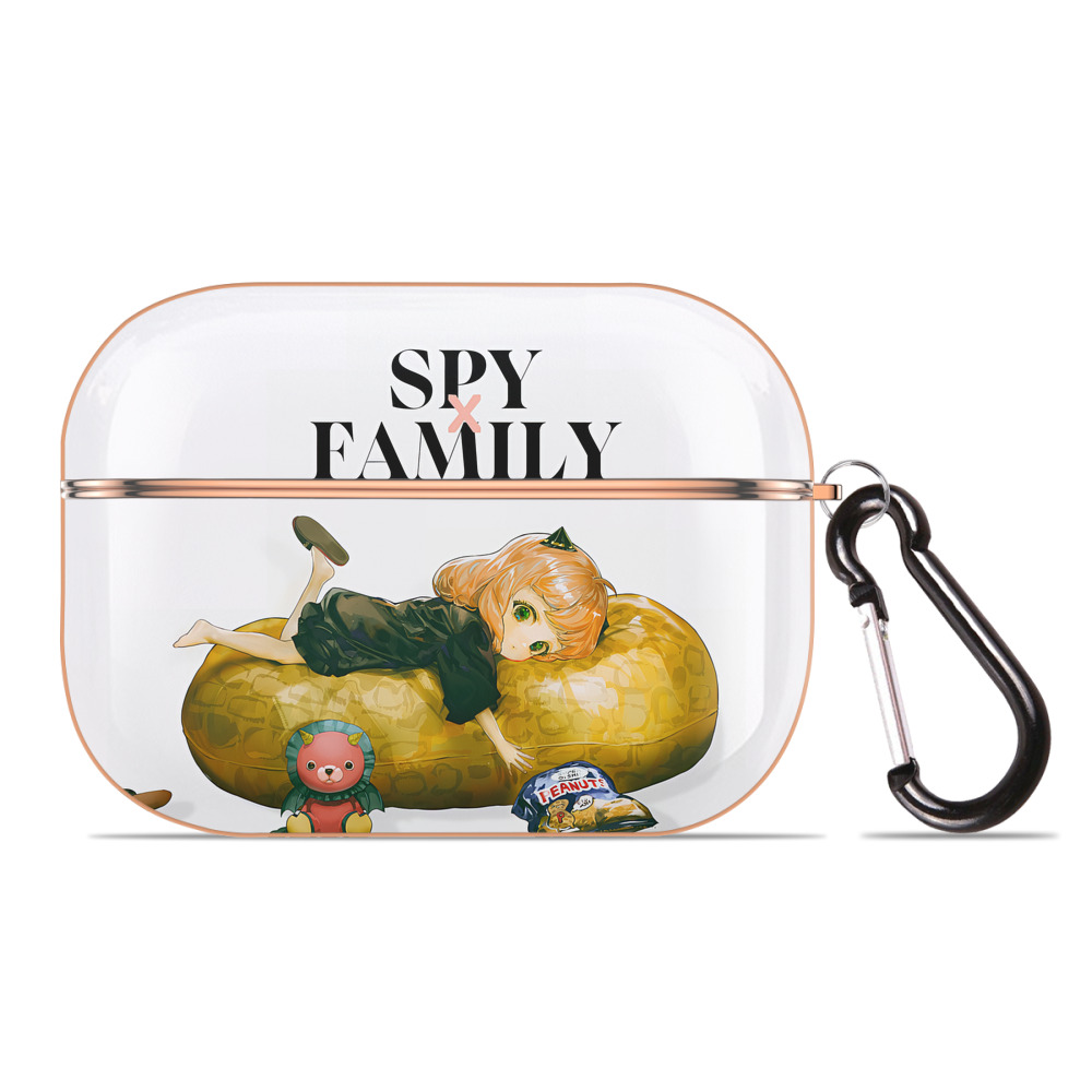 （画像用） SPY×FAMILY间谍家家酒 【AirPods Pro用】ハードシェル保護ケース｜耐衝撃・防指紋・カラビナ付き商品仕様