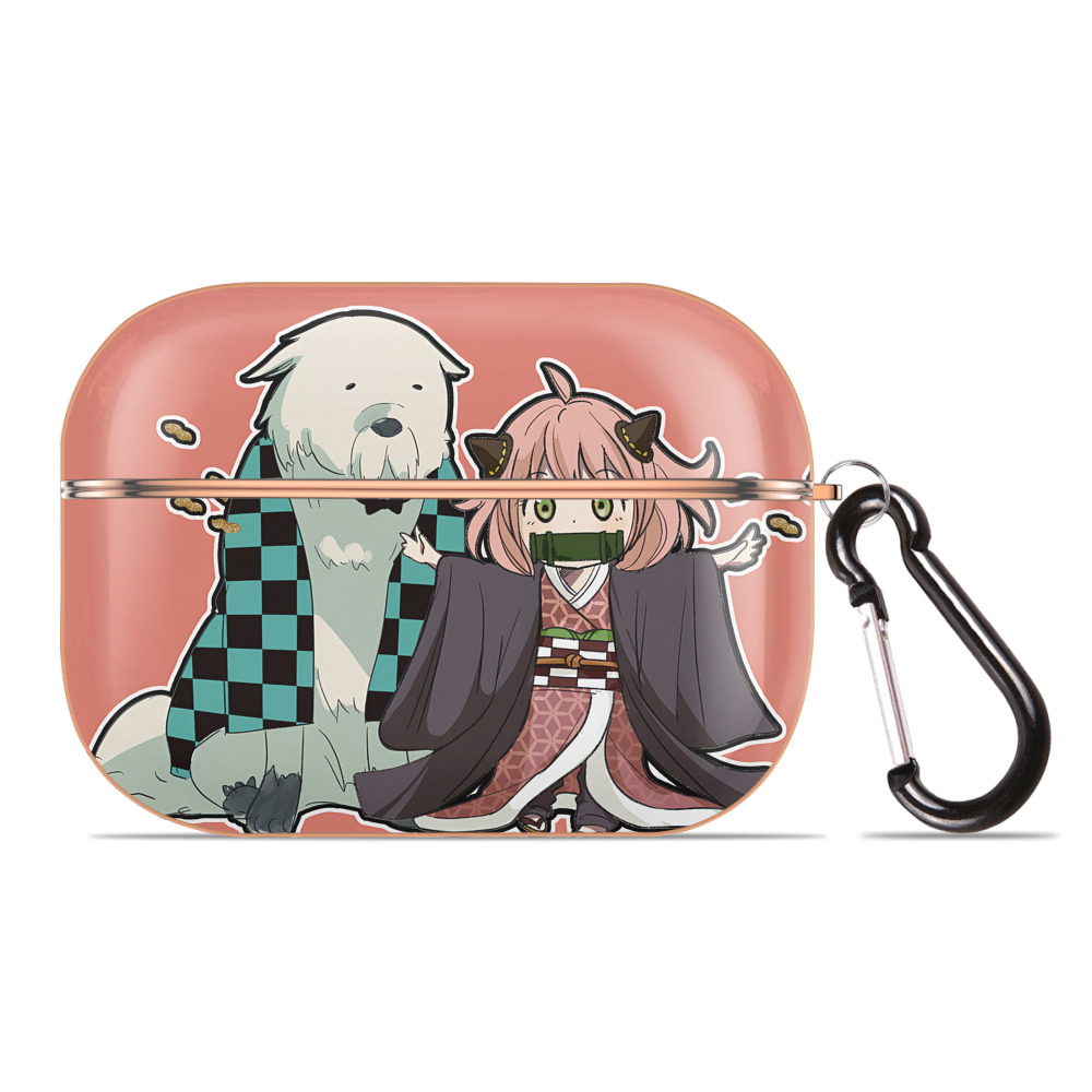 （画像用） SPY×FAMILY间谍家家酒 【AirPods Pro用】ハードシェル保護ケース｜耐衝撃・防指紋・カラビナ付き商品仕様