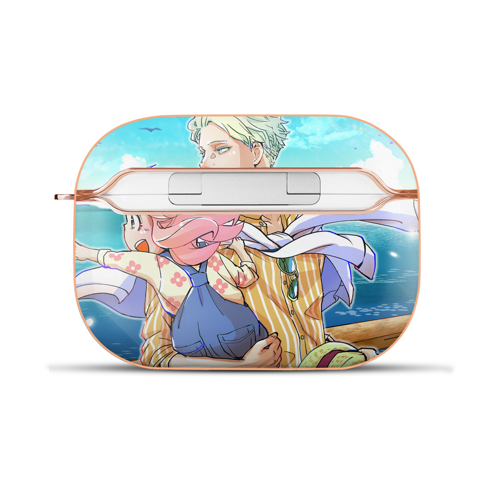 （画像用） SPY×FAMILY间谍家家酒 【AirPods Pro用】ハードシェル保護ケース｜耐衝撃・防指紋・カラビナ付き商品仕様