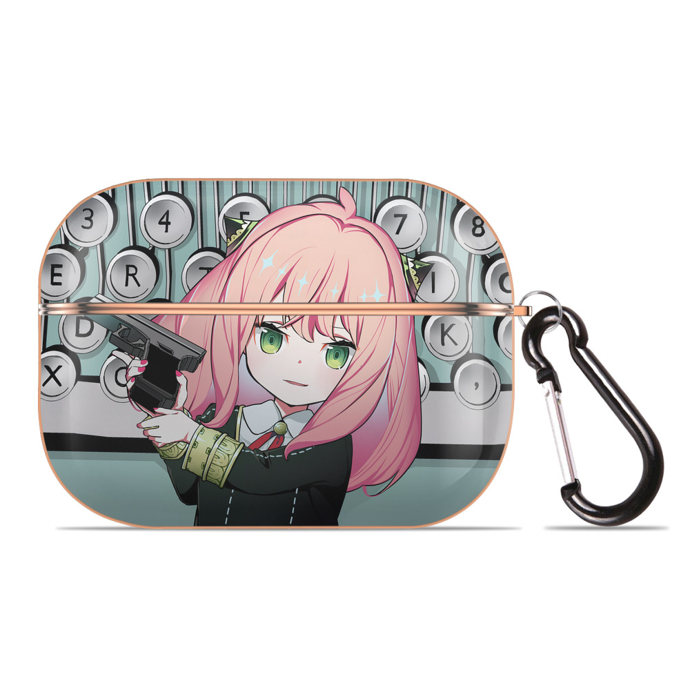 （画像用） SPY×FAMILY间谍家家酒 【AirPods Pro用】ハードシェル保護ケース｜耐衝撃・防指紋・カラビナ付き商品仕様
