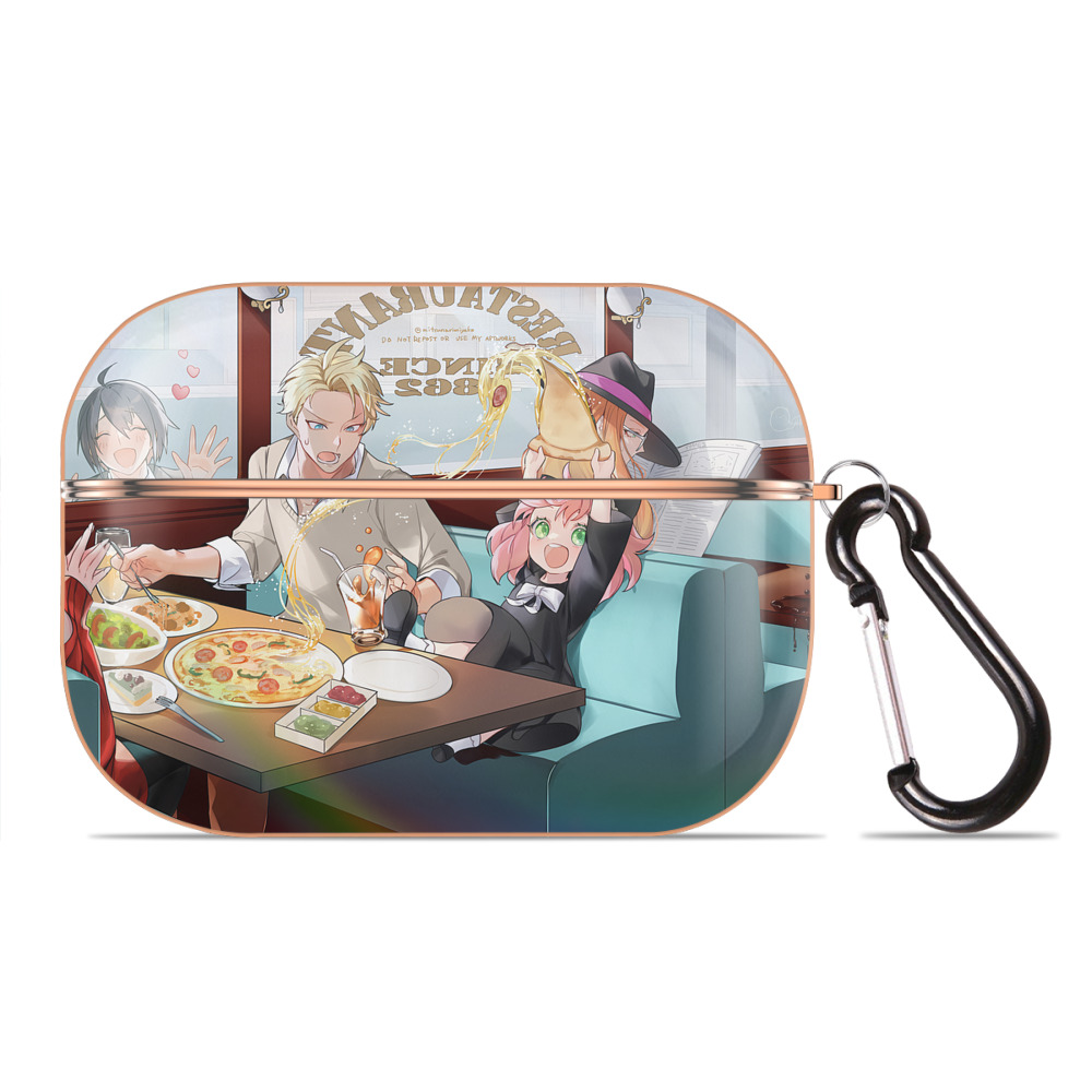 （画像用） SPY×FAMILY间谍家家酒 【AirPods Pro用】ハードシェル保護ケース｜耐衝撃・防指紋・カラビナ付き商品仕様