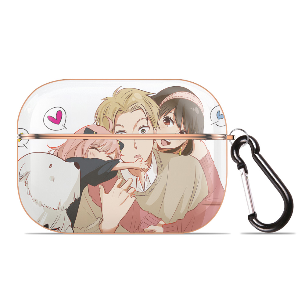 （画像用） SPY×FAMILY间谍家家酒 【AirPods Pro用】ハードシェル保護ケース｜耐衝撃・防指紋・カラビナ付き商品仕様