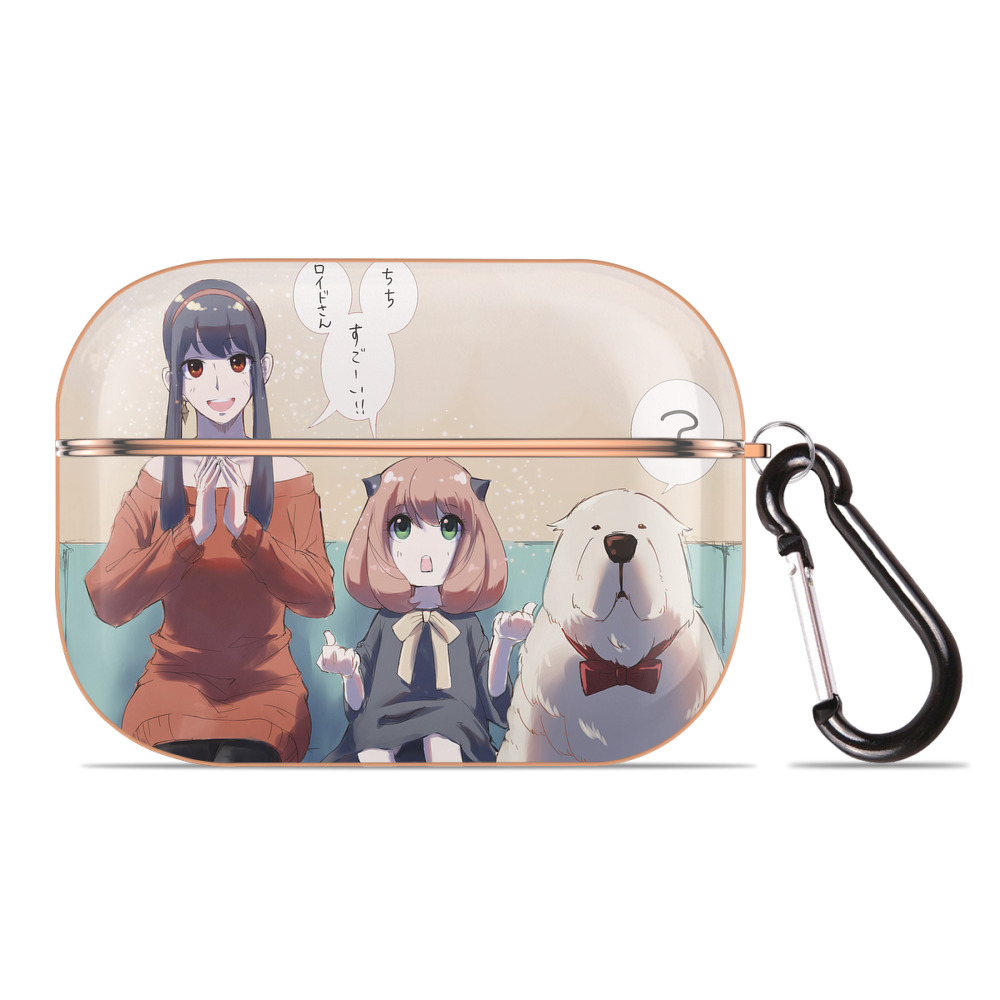 （画像用） SPY×FAMILY间谍家家酒 【AirPods Pro用】ハードシェル保護ケース｜耐衝撃・防指紋・カラビナ付き商品仕様
