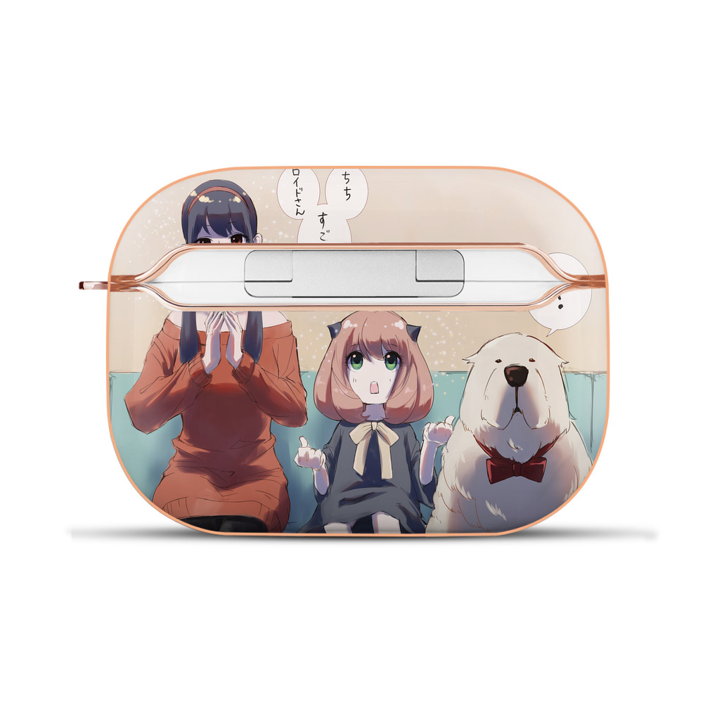 （画像用） SPY×FAMILY间谍家家酒 【AirPods Pro用】ハードシェル保護ケース｜耐衝撃・防指紋・カラビナ付き商品仕様