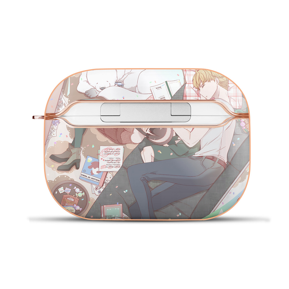 （画像用） SPY×FAMILY间谍家家酒 【AirPods Pro用】ハードシェル保護ケース｜耐衝撃・防指紋・カラビナ付き商品仕様