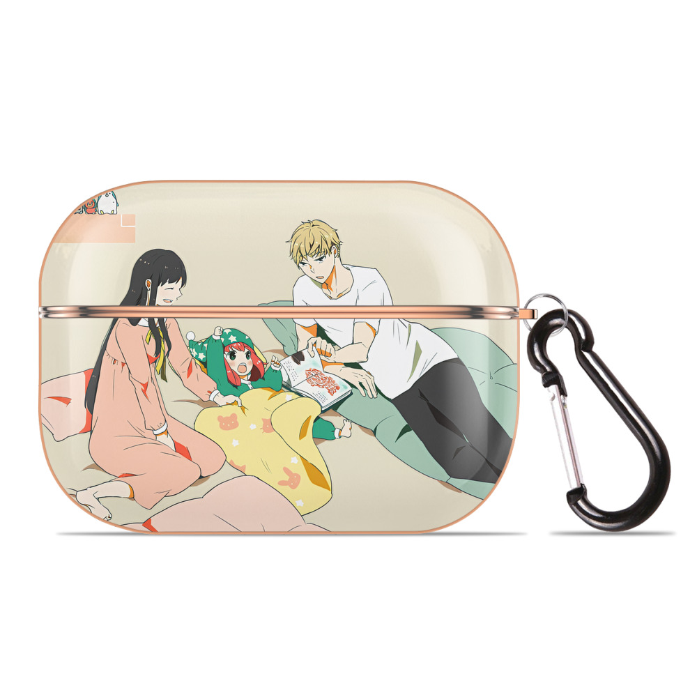 （画像用） SPY×FAMILY间谍家家酒 【AirPods Pro用】ハードシェル保護ケース｜耐衝撃・防指紋・カラビナ付き商品仕様
