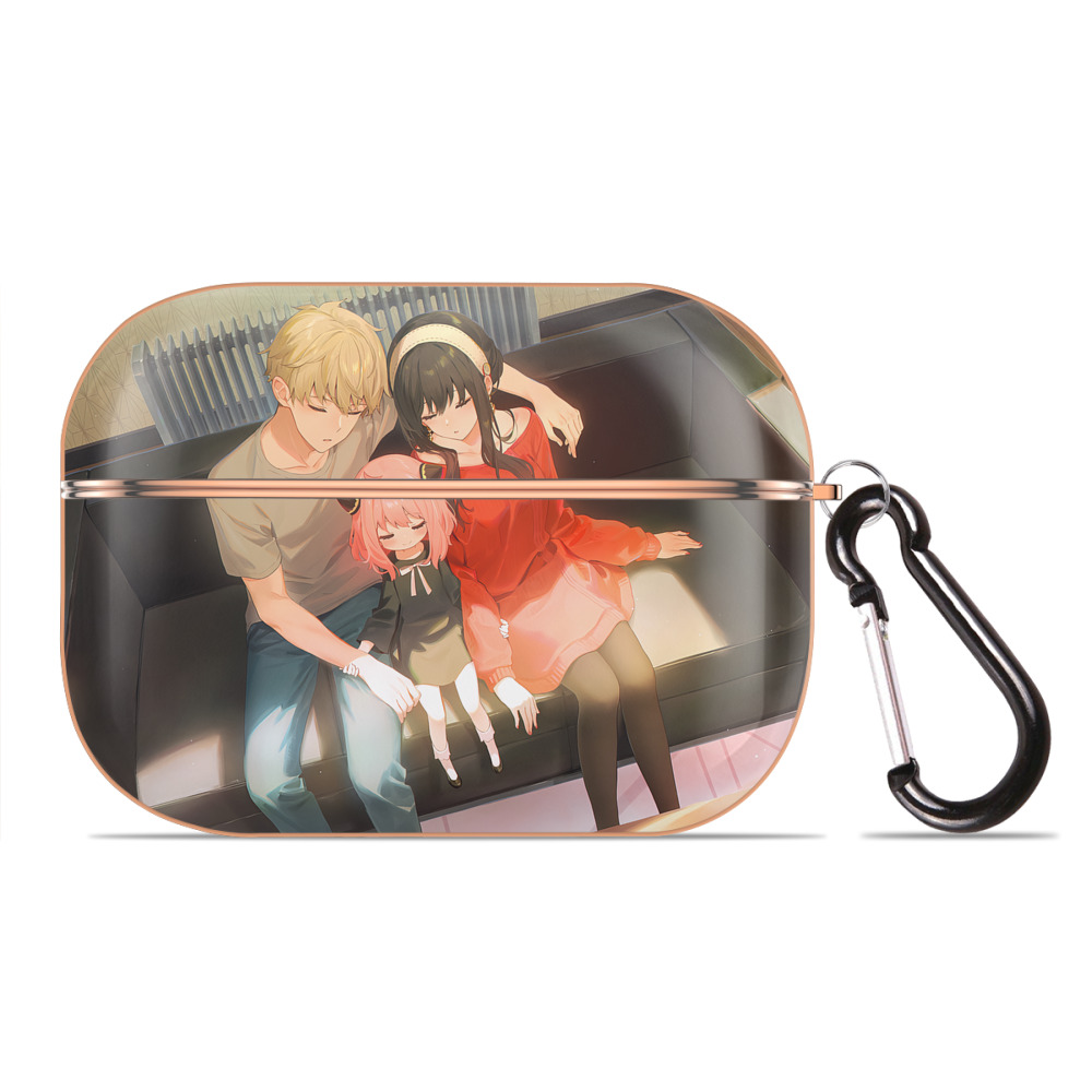 （画像用） SPY×FAMILY间谍家家酒 【AirPods Pro用】ハードシェル保護ケース｜耐衝撃・防指紋・カラビナ付き商品仕様