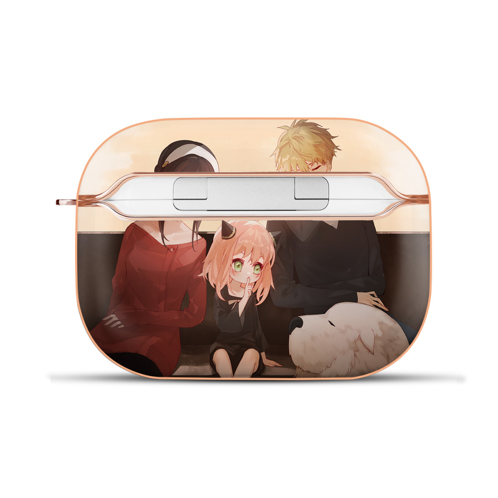 （画像用） SPY×FAMILY间谍家家酒 【AirPods Pro用】ハードシェル保護ケース｜耐衝撃・防指紋・カラビナ付き商品仕様