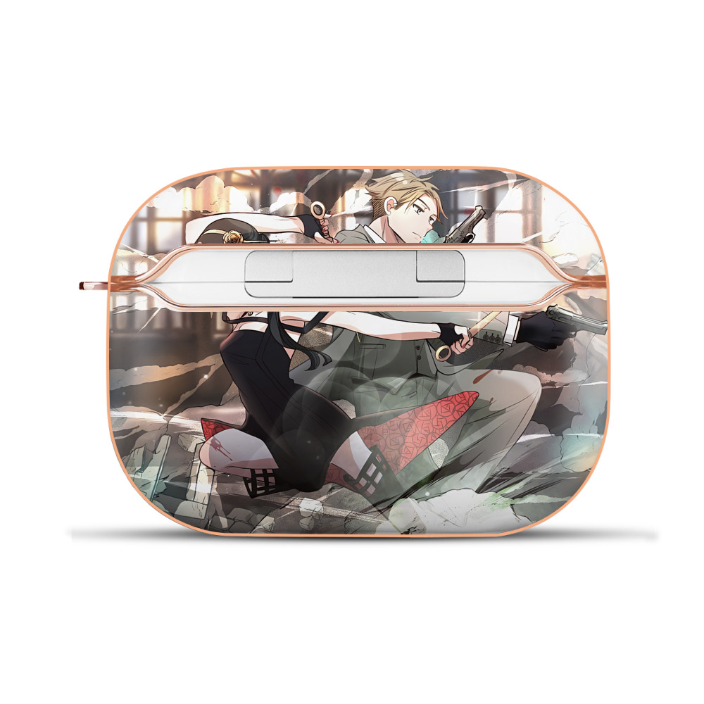 （画像用） SPY×FAMILY间谍家家酒 【AirPods Pro用】ハードシェル保護ケース｜耐衝撃・防指紋・カラビナ付き商品仕様