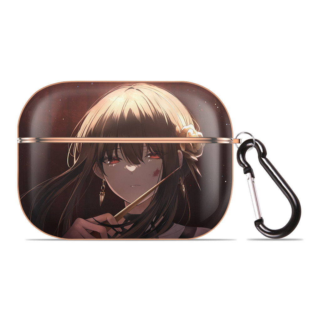 （画像用） SPY×FAMILY间谍家家酒 【AirPods Pro用】ハードシェル保護ケース｜耐衝撃・防指紋・カラビナ付き商品仕様