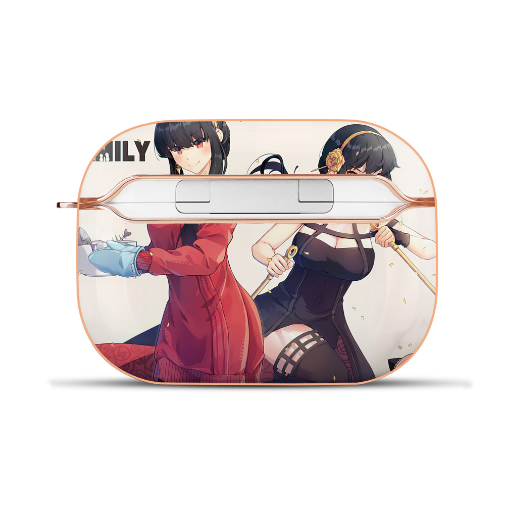 （画像用） SPY×FAMILY间谍家家酒 【AirPods Pro用】ハードシェル保護ケース｜耐衝撃・防指紋・カラビナ付き商品仕様