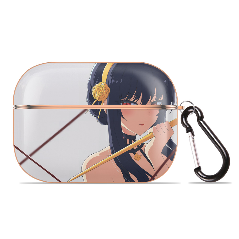（画像用） SPY×FAMILY间谍家家酒 【AirPods Pro用】ハードシェル保護ケース｜耐衝撃・防指紋・カラビナ付き商品仕様