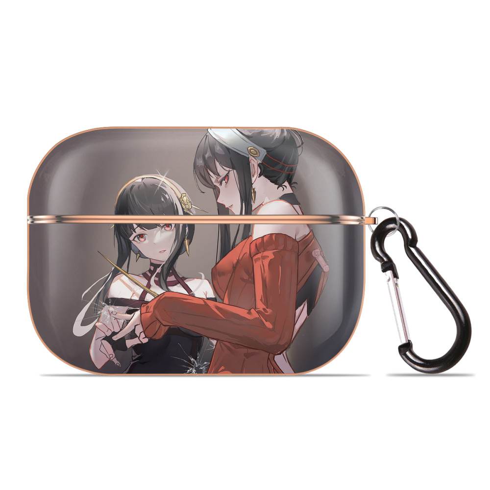 （画像用） SPY×FAMILY间谍家家酒 【AirPods Pro用】ハードシェル保護ケース｜耐衝撃・防指紋・カラビナ付き商品仕様
