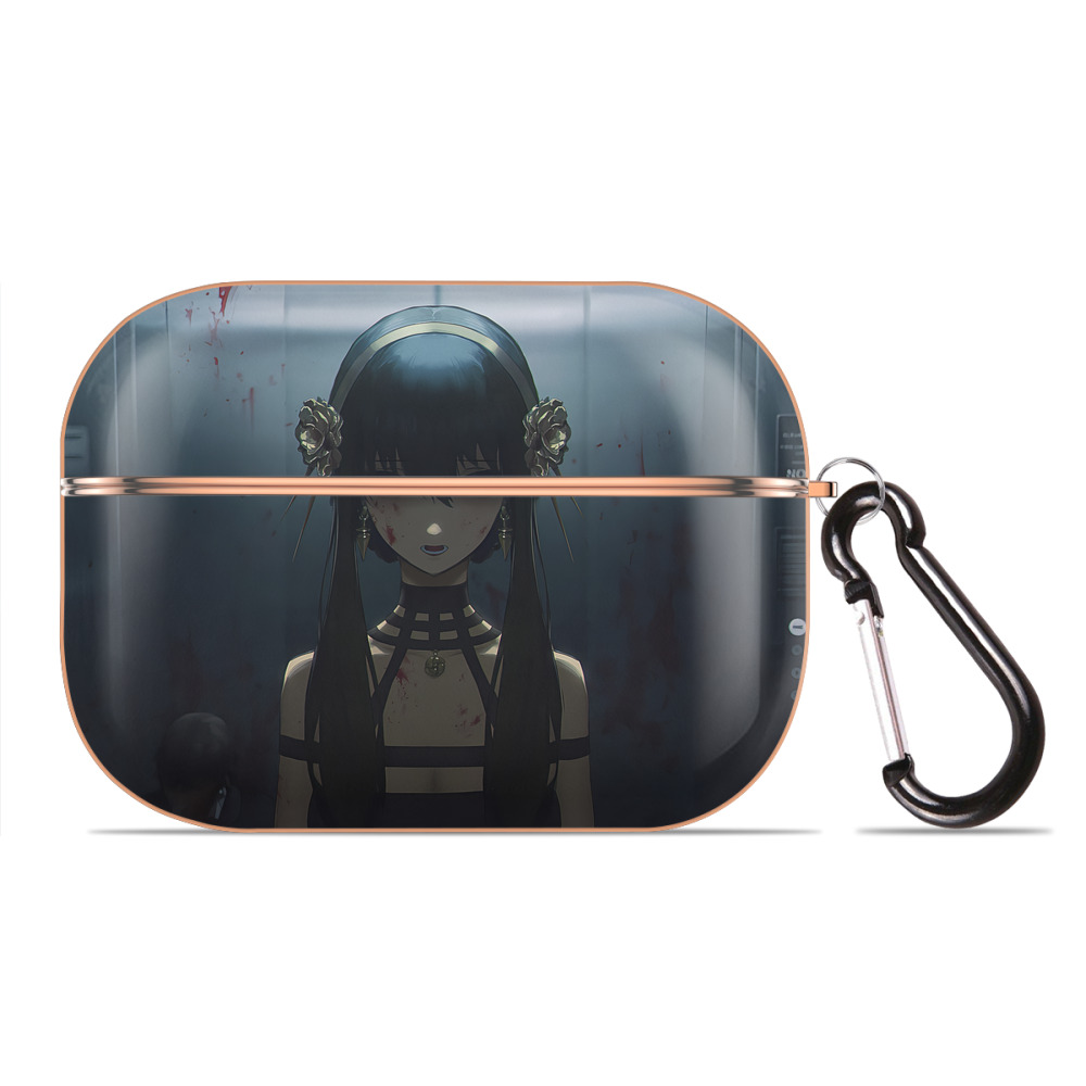 （画像用） SPY×FAMILY间谍家家酒 【AirPods Pro用】ハードシェル保護ケース｜耐衝撃・防指紋・カラビナ付き商品仕様